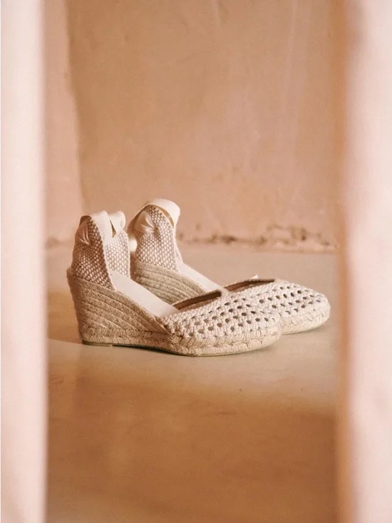 Sézane Mélodie Espadrilles Ecru NEW WITH BOX SIZE 7 - Picture 4 of 9